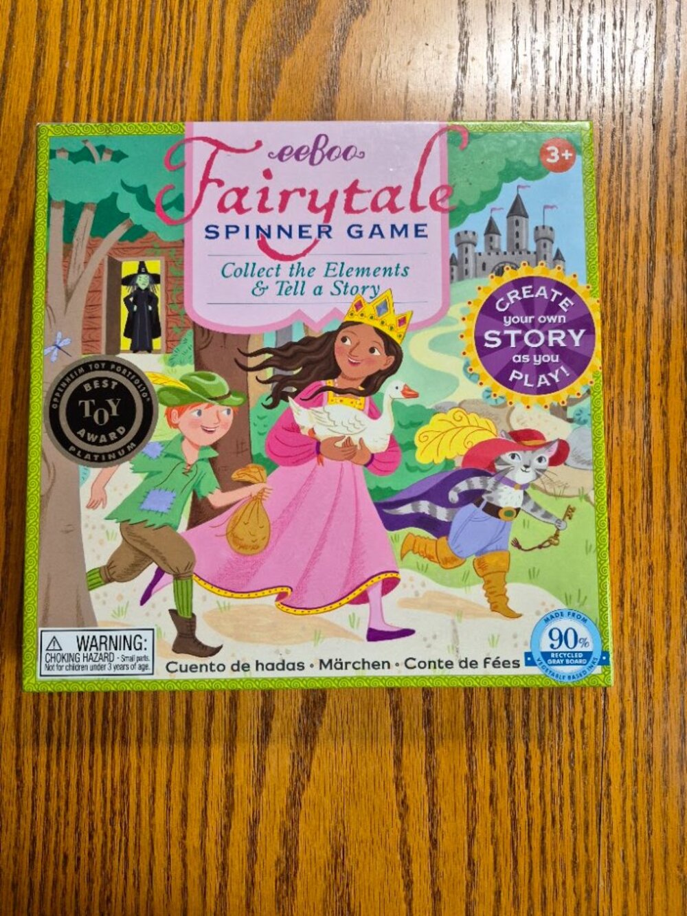eeBoo Fairytale Spinner Game, Story Building Game